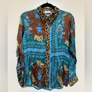 Ottod’Ame Button Down Collar Blouse Size 6